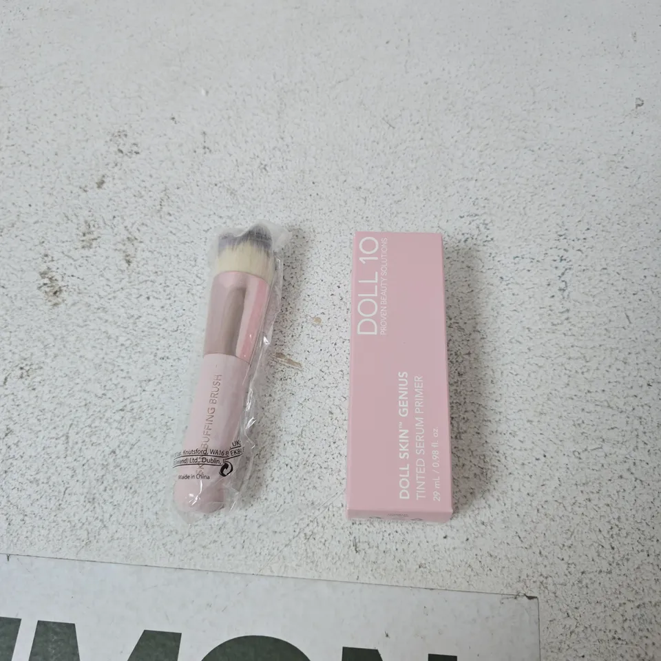 DOLL 10 SKIN GENIUS TINTED SERUM PRIMER – PINK BOX & BRUSH