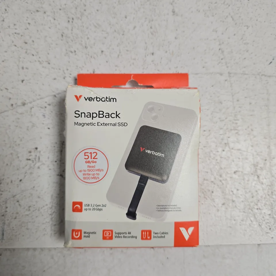 VERBATIM SNAPBACK MAGNETIC EXTERNAL SSD 512GB