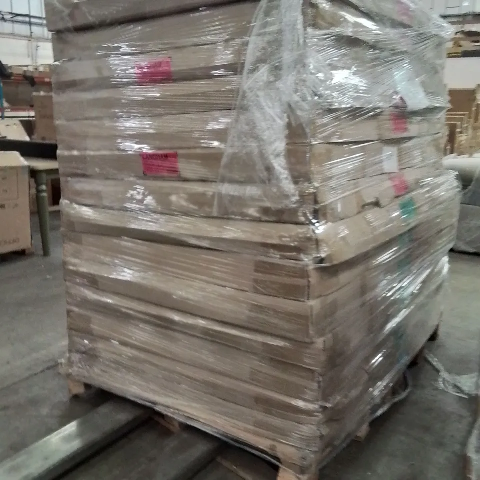 PALLET OF DESIGNER INCOMPLETE BED PARTS AND PIECES