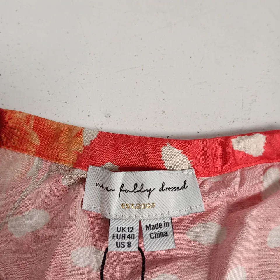 NEVER FULLY DRESSED GIRLS' PINK FLORAL SKIRT – UK 12 (EU 40) – MADE IN CHINA