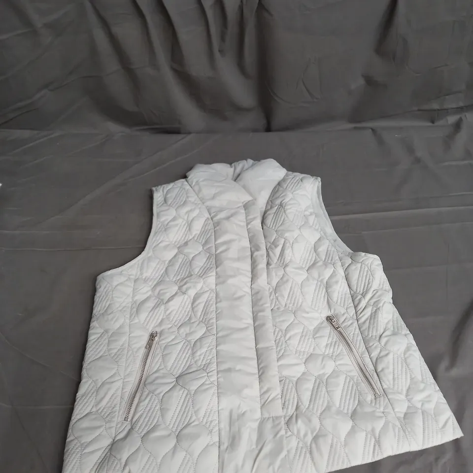 MARLA WYNNE QUILTED GILET IN GREY SIZE UK L 