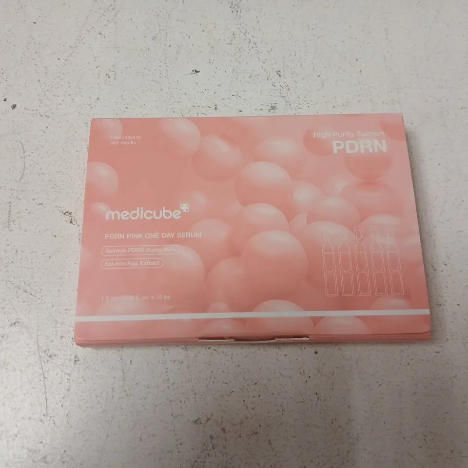 BOXED AND SEALED MEDICUBE PDRN PINK ONE DAY SERUM