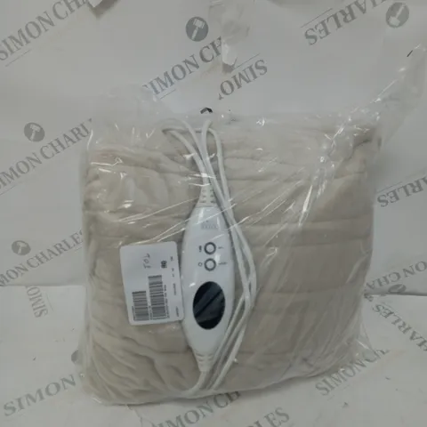 BOXED COZEE HOME VELVETSOFT HEATED THROW IN STONE 