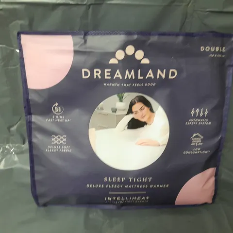 DREAMLAND SLEEP TIGHT DELUXE FLEECY MATTRESS WARMER - DOUBLE