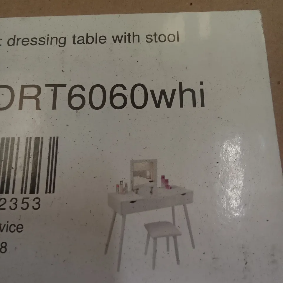 BOXED SUNNY DRESSING TABLE WITH STOOL
