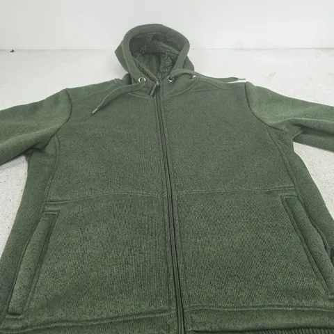 MOUNTAIN WAREHOUSE GREEN ZIP HOODIE, SIZE M