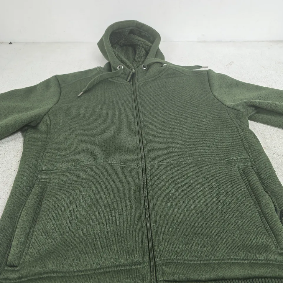 MOUNTAIN WAREHOUSE GREEN ZIP HOODIE, SIZE M