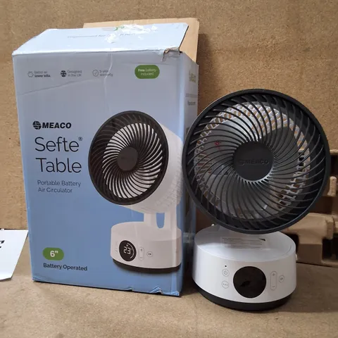 BOXED MEACOFAN SEFTE® 6" PORTABLE BATTERY AIR CIRCULATOR F-SEFTE-6
