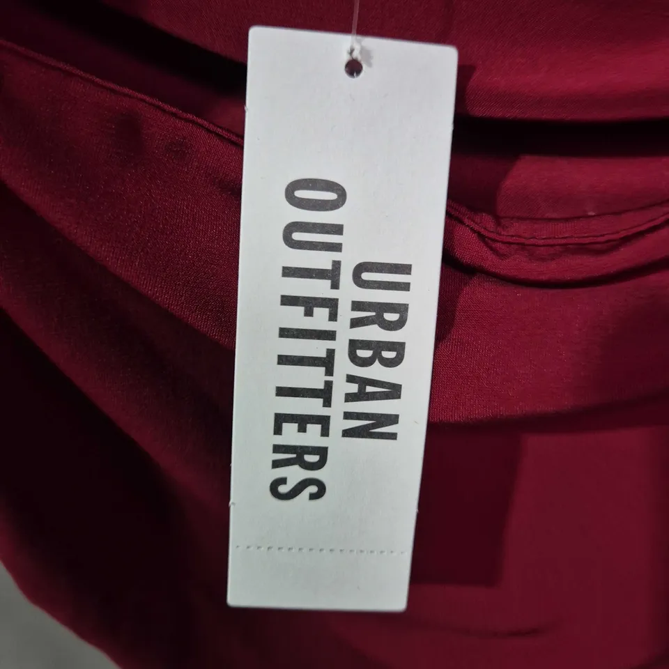 URBAN OUTFITTERS WOMEN'S TOP – XS (UK 6) – RED DRAPED NECKLINE