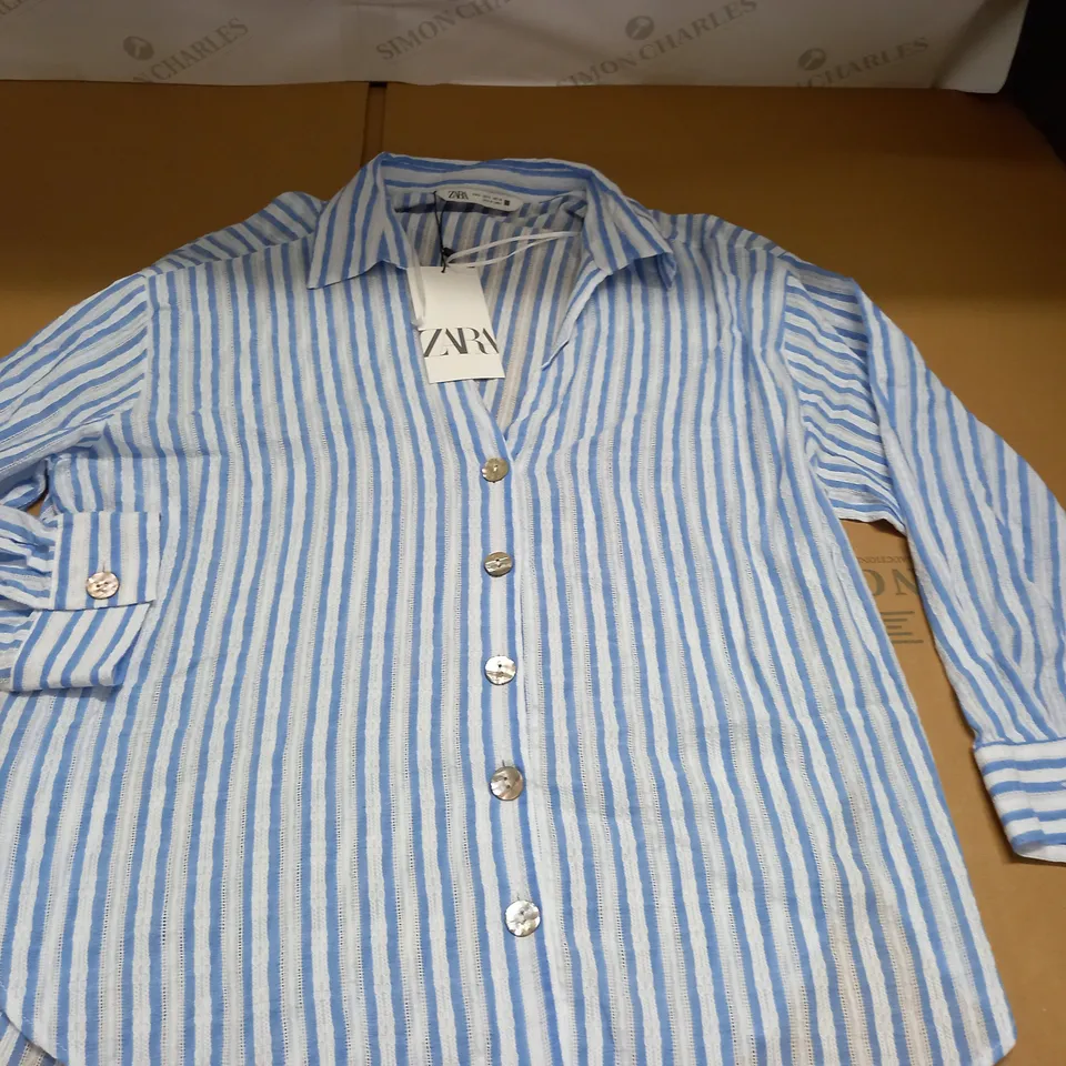 ZARA LONG SLEEVE STRIPED TOP - S