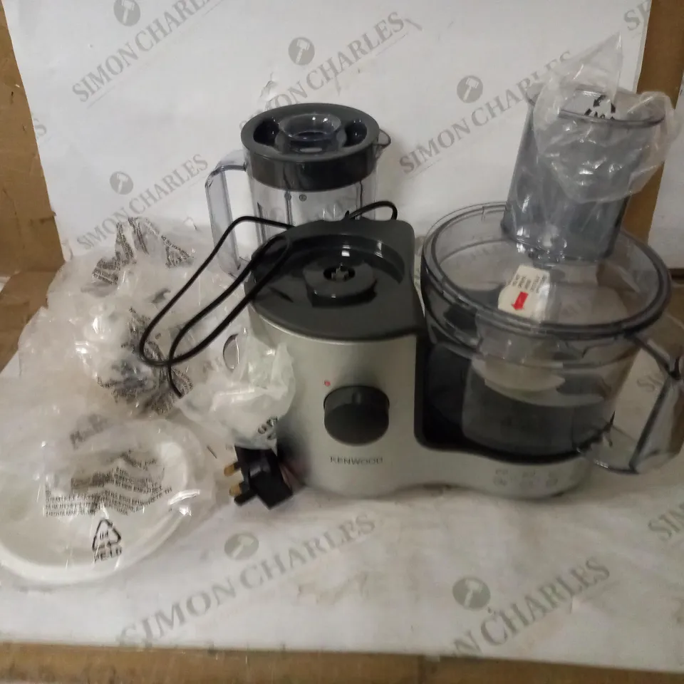 KENWOOD COMPACT FOOD PROCESSOR, SILVER AND GREY