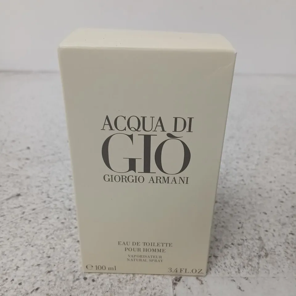 BOXED GIORGIO ARMANI ACQUA DI GIO EAU DE TOILETTE 100ML
