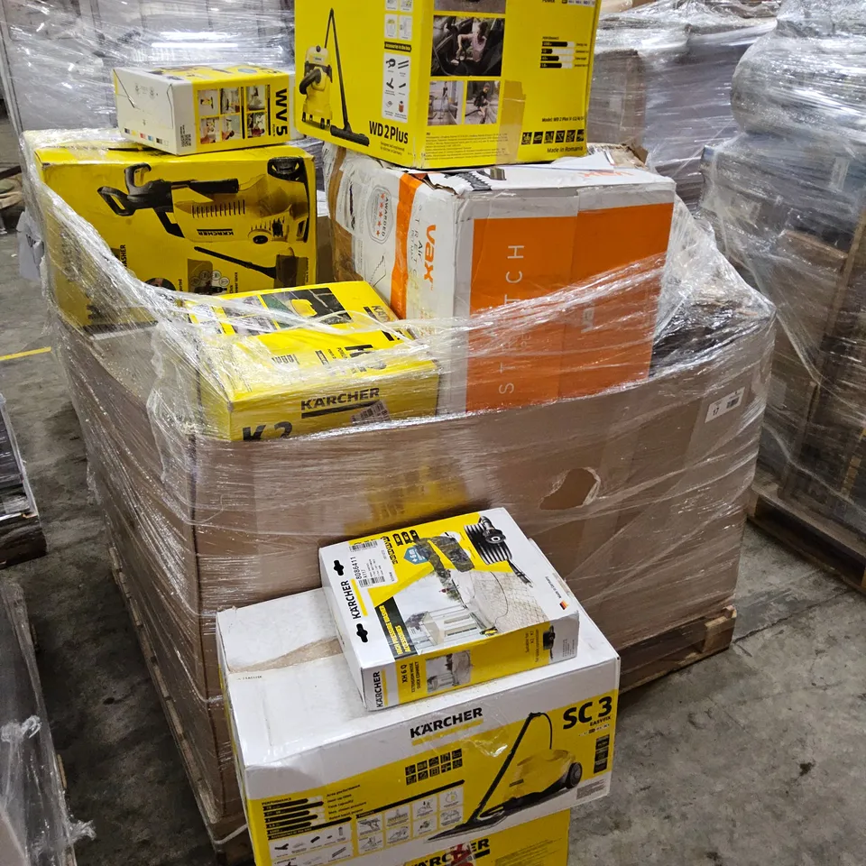 PALLET OF APPROXIMATELY 32 UNPROCESSED RAW RETURN HOUSEHOLD AND ELECTRICAL GOODS TO INCLUDE;
