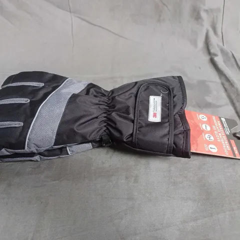 MOUNTAIN WAREHOUSE EXTREME PINNACLE THINSULATE WATERPROOF SKI GLOVE IN GREY SIZE XL