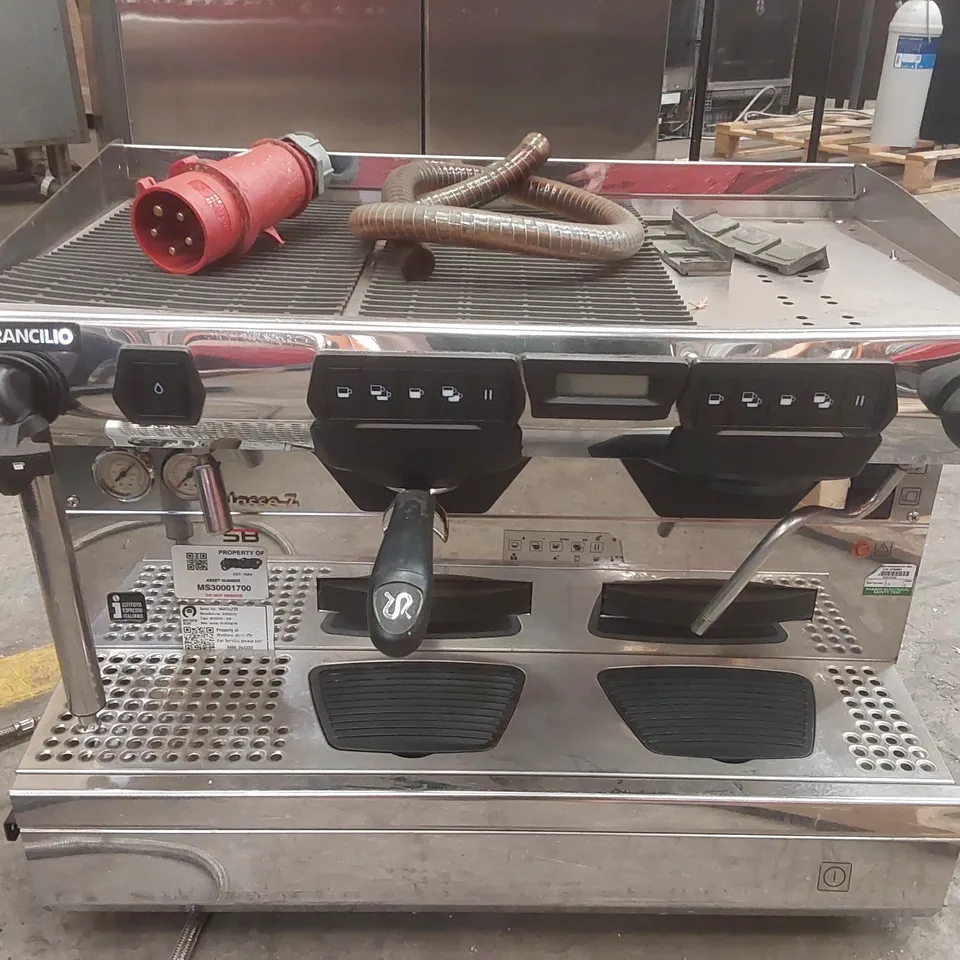 RANCILIO CLASSE 7 2 GROUP COMMERCIAL COFFEE MACHINE WITH ISTEAM