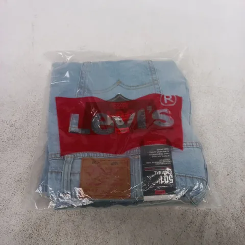 LEVI'S 501 ORIGINAL JEANS – MEN'S DENIM, WAIST 38 LENGTH L, BLUE (LONG SHORTS)