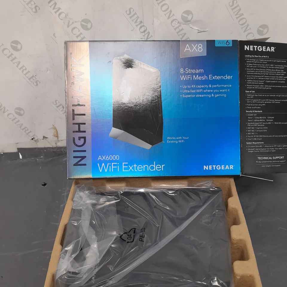 BOXED NETGEAR NIGHTHAWK AX6000 WIFI EXTENDER 