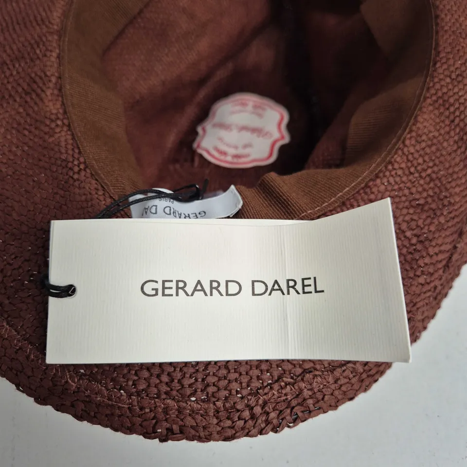 GÉRARD DAREL EMILIE BROWN WOVEN HAT
