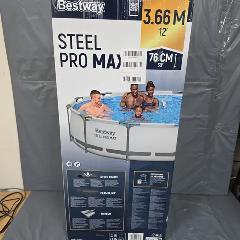 BESTWAY 12FT POOL FAST SET WITH POOL FILTER - COLLECTION ONLY
