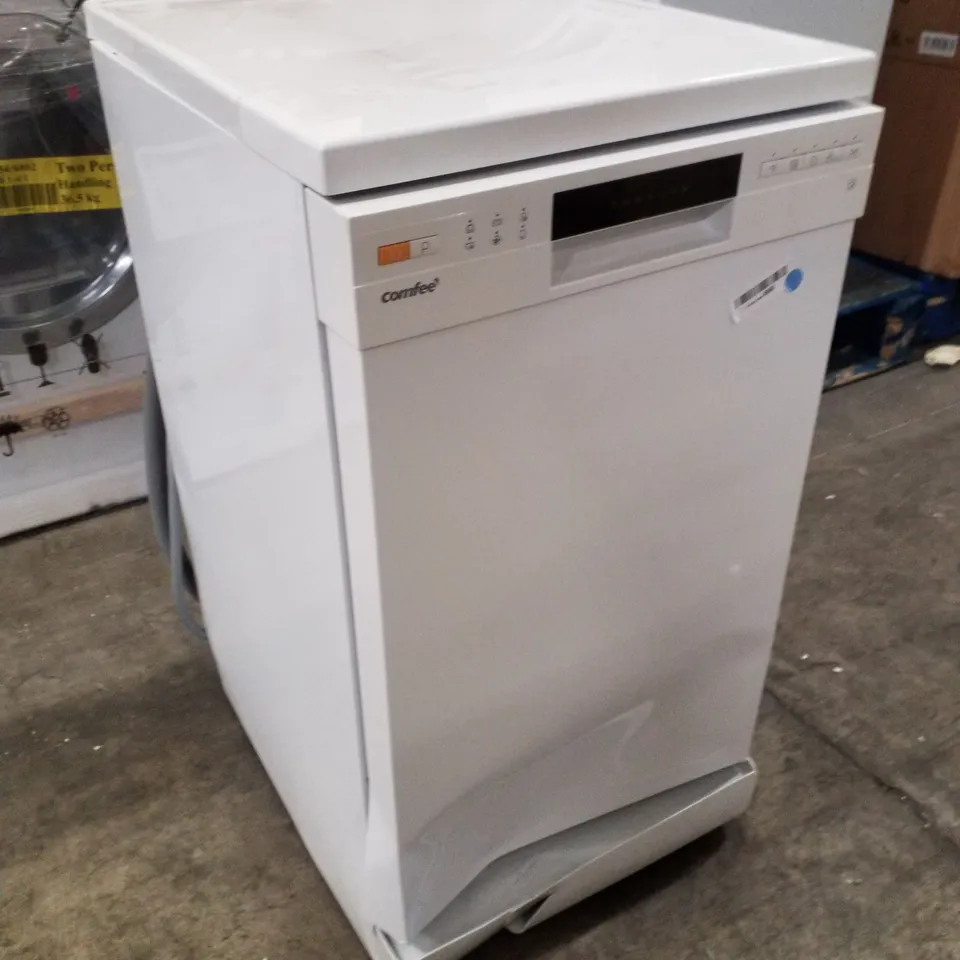 COMFEE SLIMLINE FREESTANDING DISHWASHER FD934B-W WHITE - UNPROCESSED RAW RETURN
