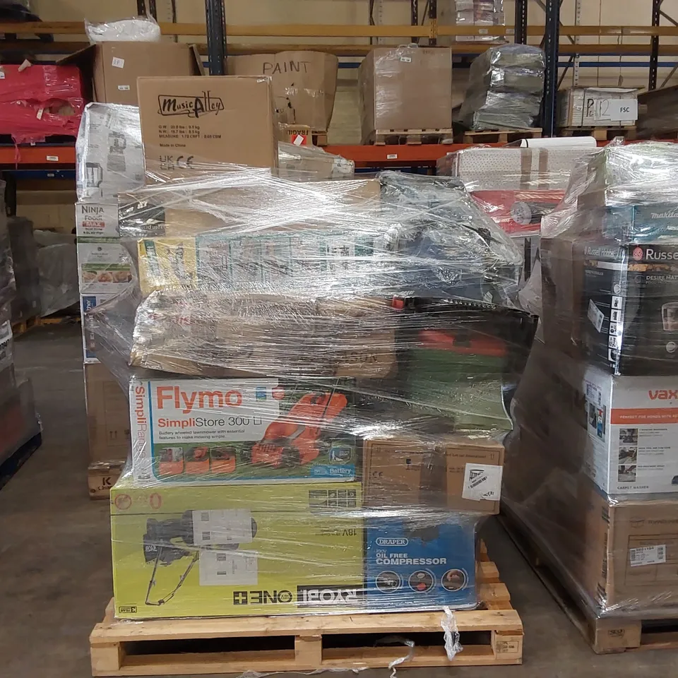 PALLET OF APPROXIMATELY 16 UNPROCESSED RAW RETURN HOUSEHOLD AND ELECTRICAL GOODS TO INCLUDE;