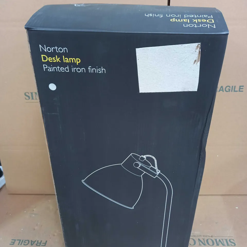 JOHN LEWIS NORTON DESK LAMP - PAINTED IRON FINISH 