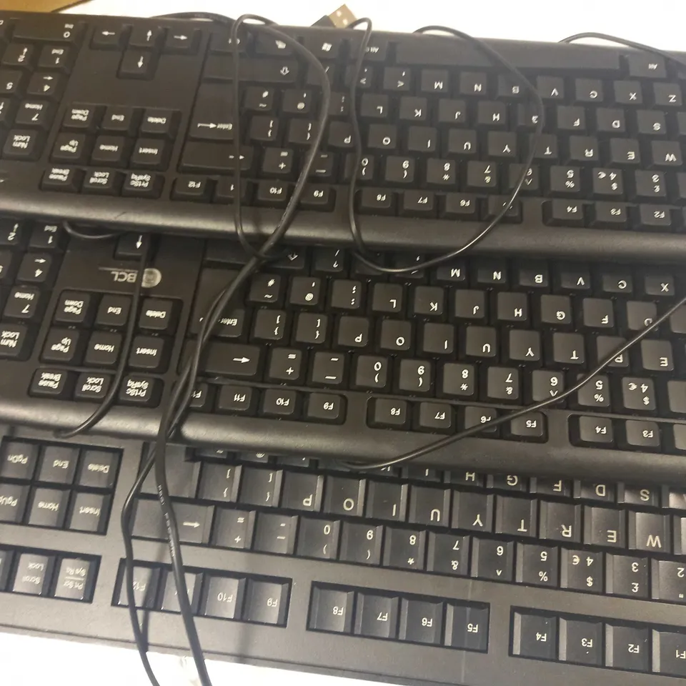 BOX OF APPROXIMATELY 10 ASSORTED COMPUTER KEYBOARDS