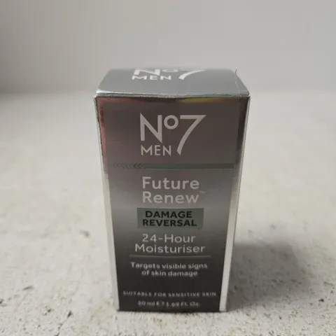 NO7 MEN FUTURE RENEW DAMAGE REVERSAL 24-HOUR MOISTURISER, 50 ML 