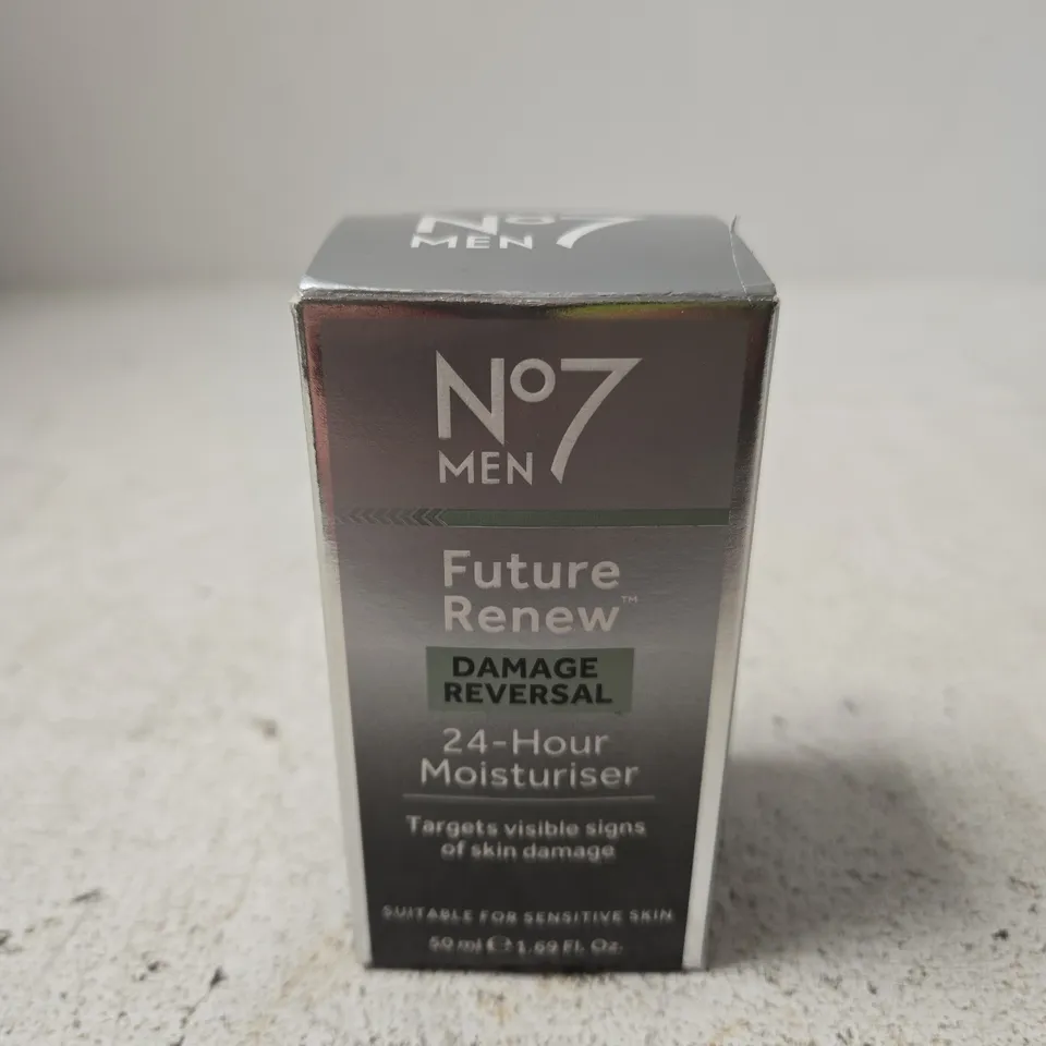 NO7 MEN FUTURE RENEW DAMAGE REVERSAL 24-HOUR MOISTURISER, 50 ML 