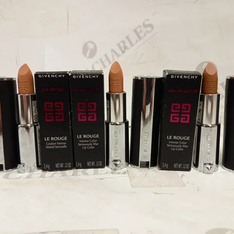 LOT OF 3 GIVENCHY LE ROUGE LIPSTICKS IN BEIGE