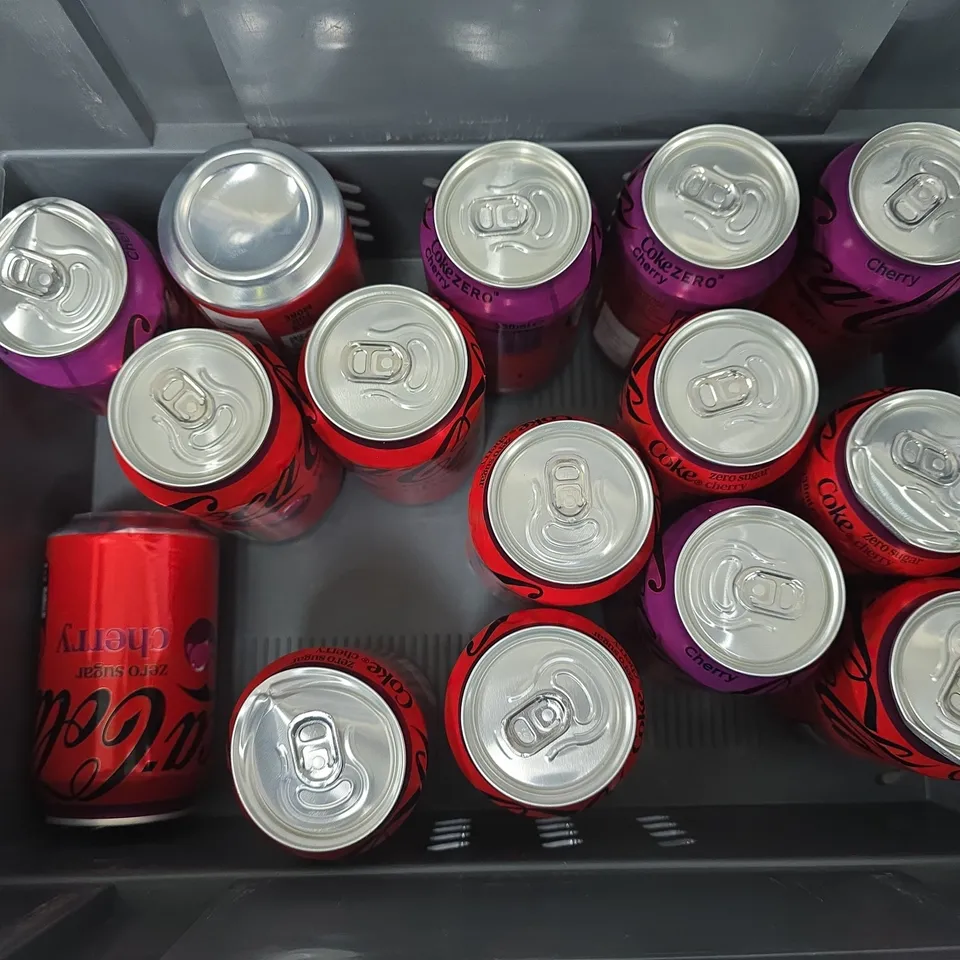 APPROXIMATELY 15 COCA COLA CHERRY ZERO SUGAR CANS 