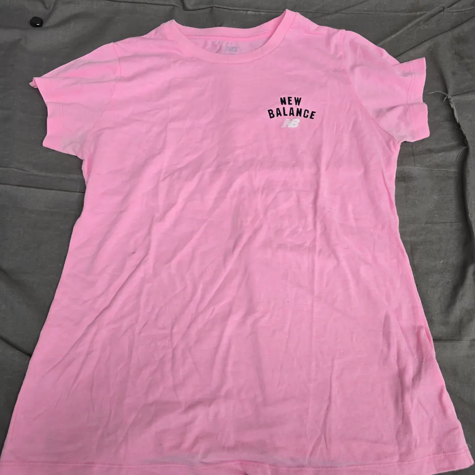 NEW BALANCE PINK T-SHIRT – WOMEN'S, SIZE L