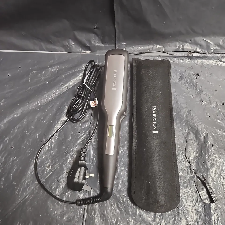 REMINGTON HAIR STRAIGHTENER WITH COVER IN BLACK