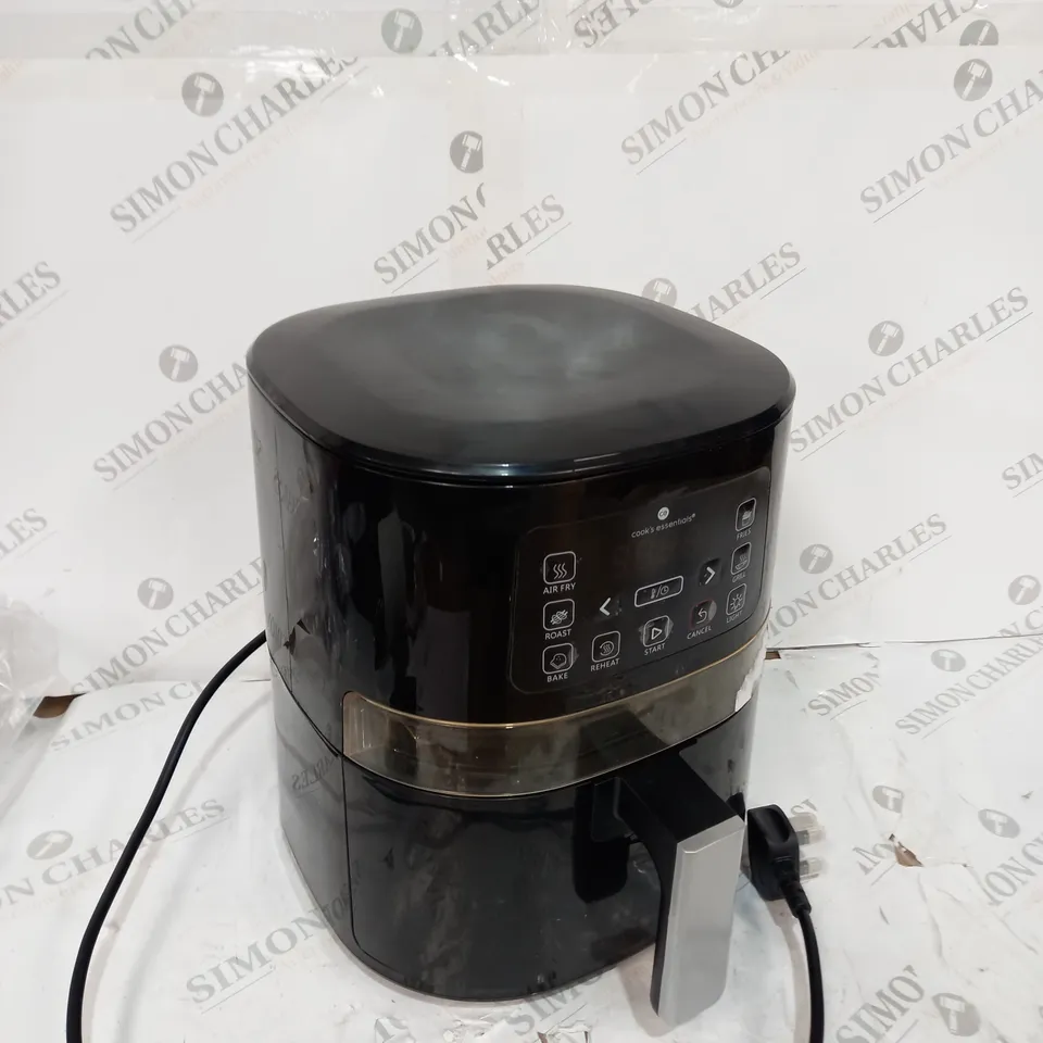 BOXED COOK'S ESSENTIALS AIR FRYER - BLACK