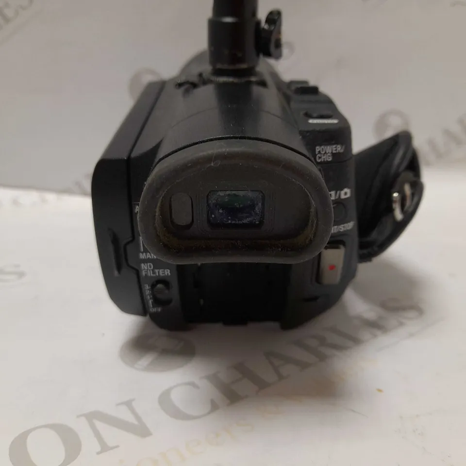 SONY HDR-CX900E CAMCORDER WITH BAG AND ASSORTED ACCESSORIES
