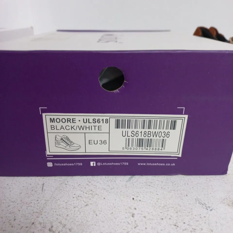 LOTUS MOORE ULS618 BLACK/WHITE – UK4 (EU36) WOMEN’S SHOES