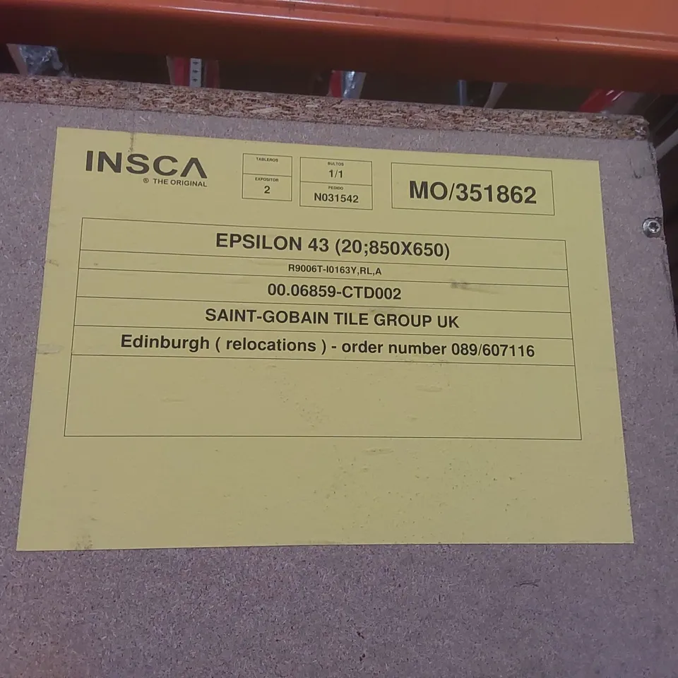 BOXED INSCA EPSILON 43 TILE DISPLAY UNIT