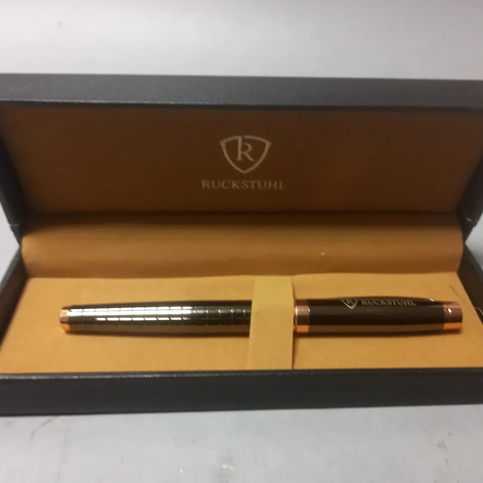 RUCKSTUHL STAINLESS STEEL LUXURY PEN IN GIFT BOX