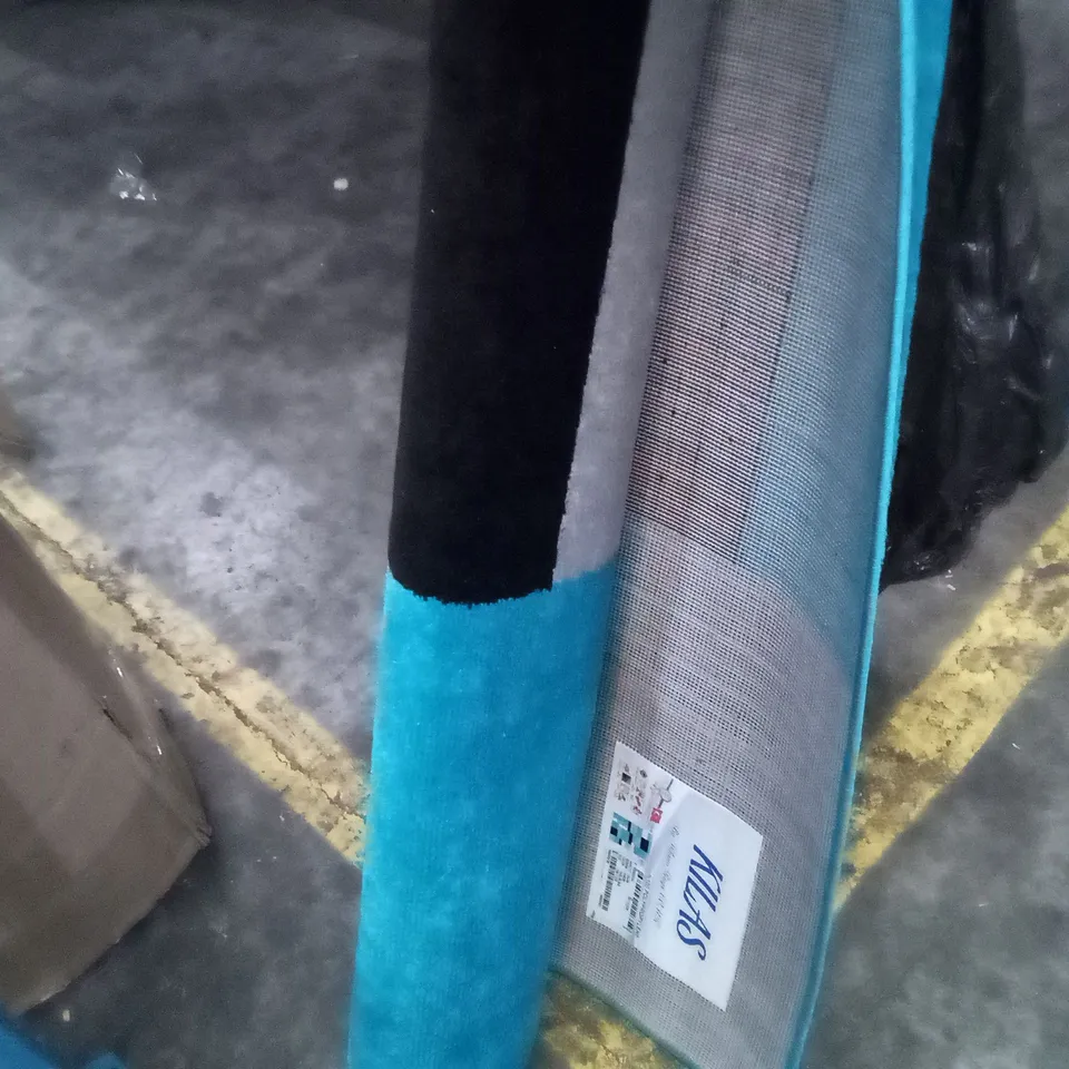 TARRA TUFFED TEAL BLACK WHITE AREA RUG 160 * 230