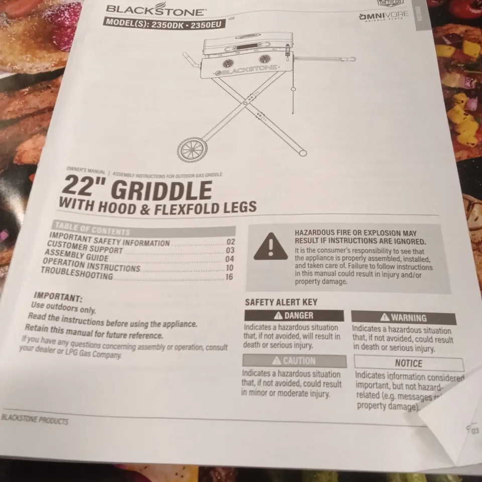 BLACKSTONE 22" GRIDDLE 