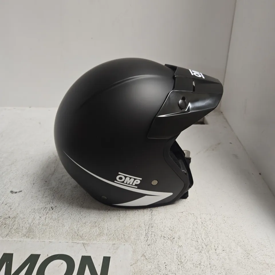 OMP RACING MOTORCYCLE HELMET – MATTE BLACK