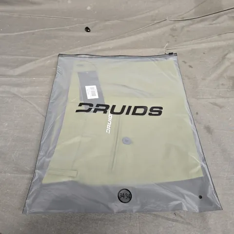 BAGGED DRUIDS MENS CLIMA GOLF TROUSERS - SIZE W34 L34