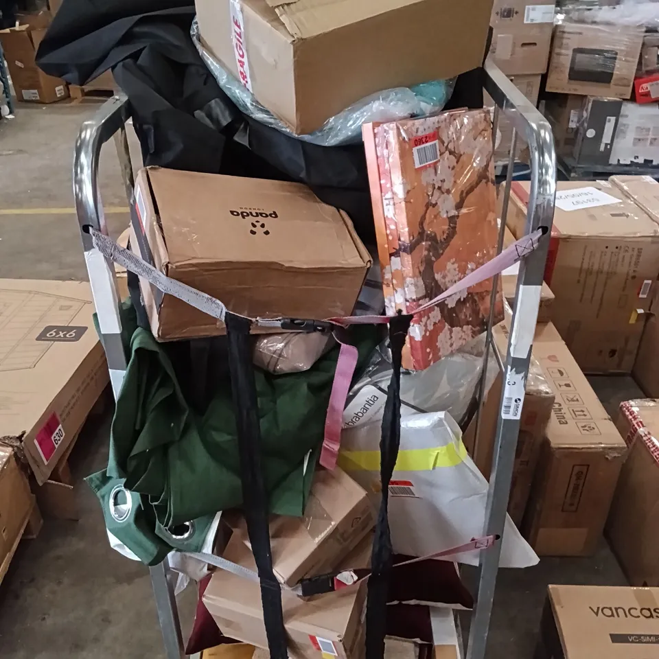 CAGE OF ASSORTED HOUSEHOLD GOODS AND PRODUCTS - CAGE NOT INCLUDED 