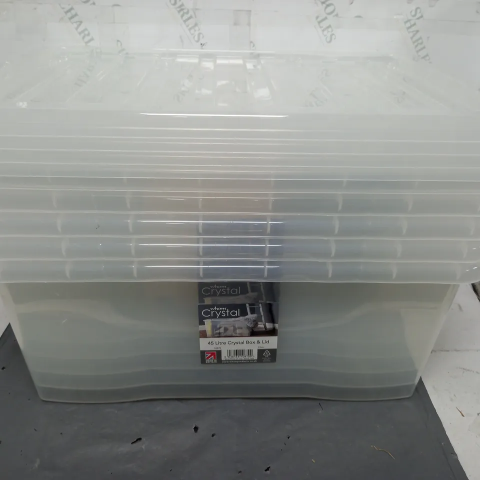 4 WHAM CRYSTAL 45 LITRE CRYSTAL BOX & LID