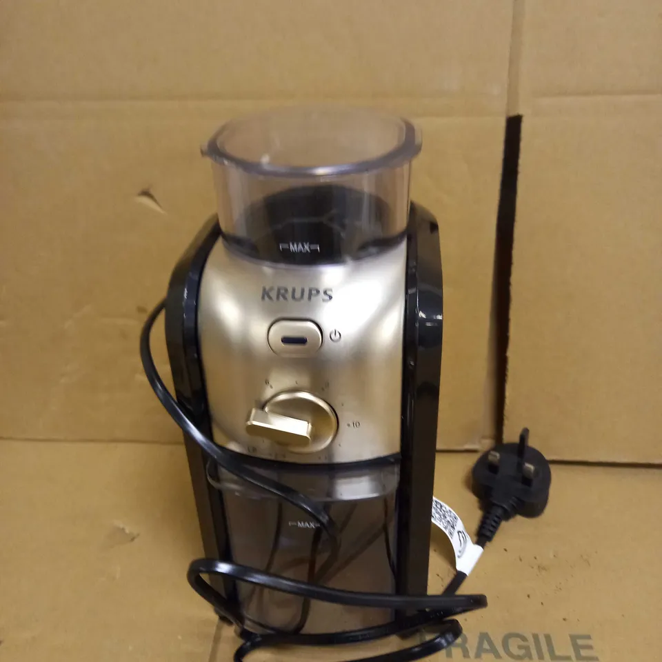 KRUPS EXPERT BURR GRINDER FOR COFFEE BEANS