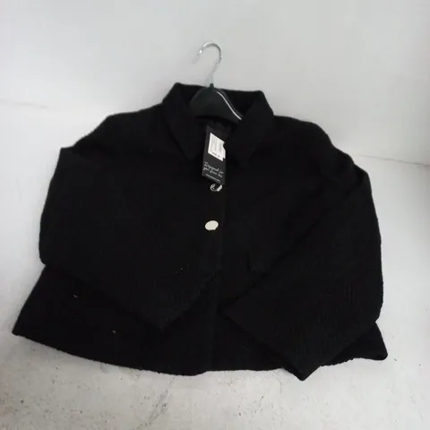 EMECO BLACK COAT, SIZE UK 16
