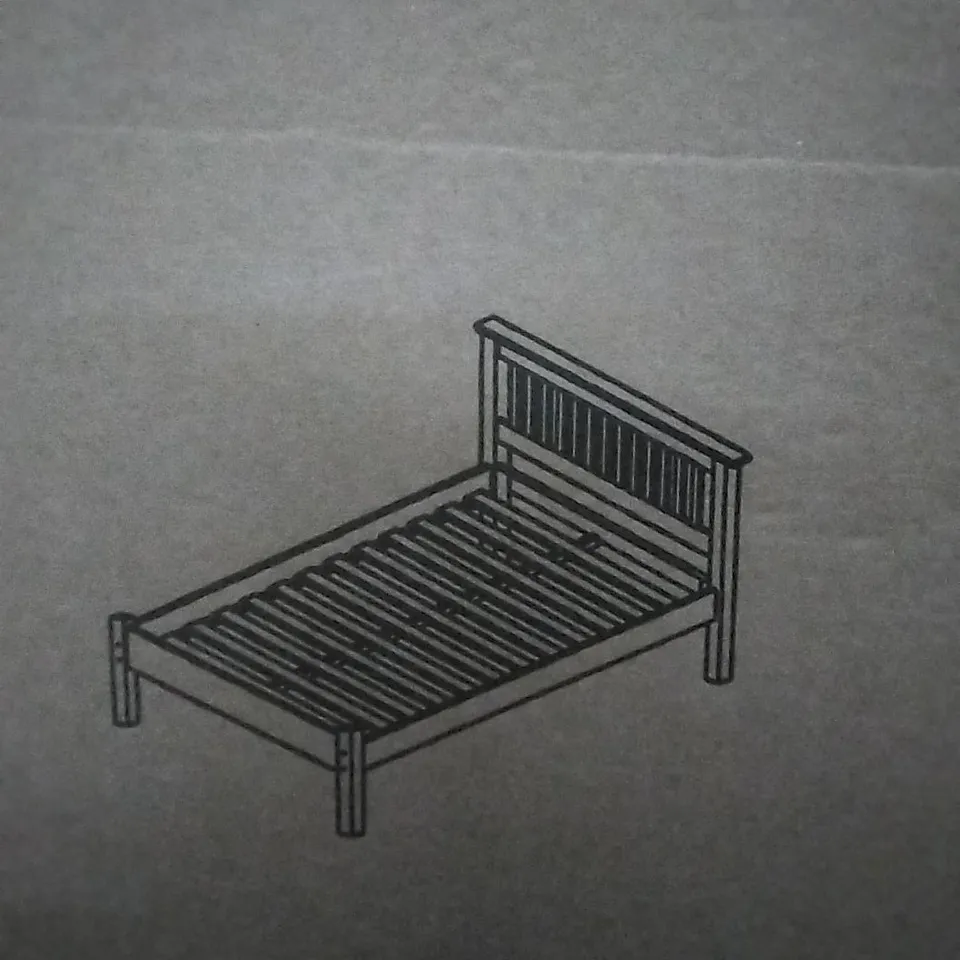 BOXED DENVER BED 4'0 IN GREY - COMPLETE 2 BOXES