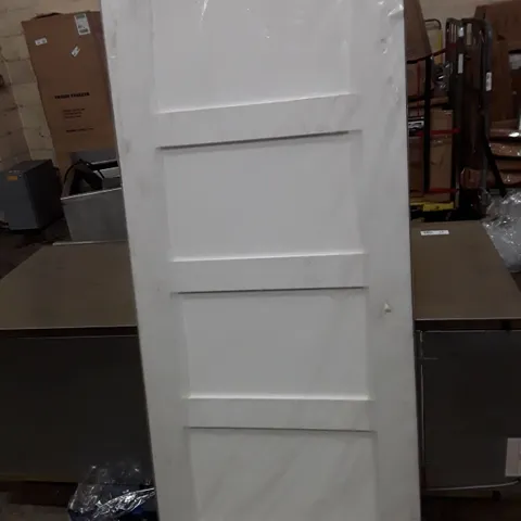 LPDOORS WHITE PRIMED SHAKER 4 PANEL DOOR 78"×33"