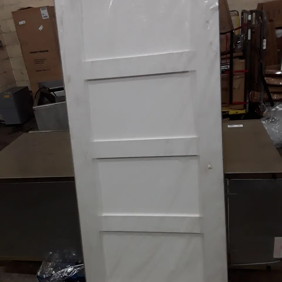 LPDOORS WHITE PRIMED SHAKER 4 PANEL DOOR 78"×33"