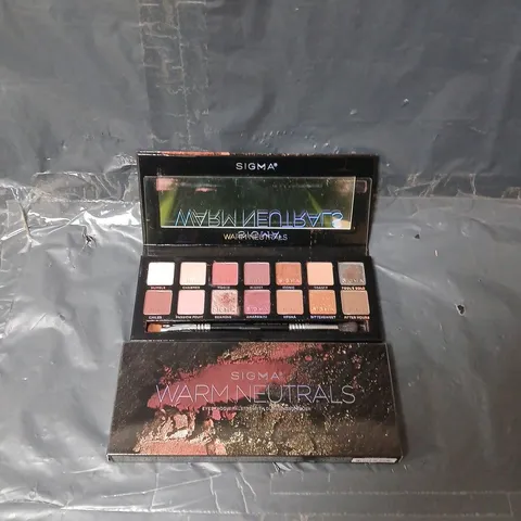 BOXED SIGMA BEAUTY WARM NEUTRALS EYESHADOW PALETTE